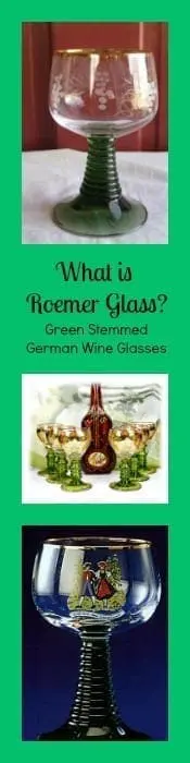 Discover Roemer Glass- Green Stemmed German Wine Glasses