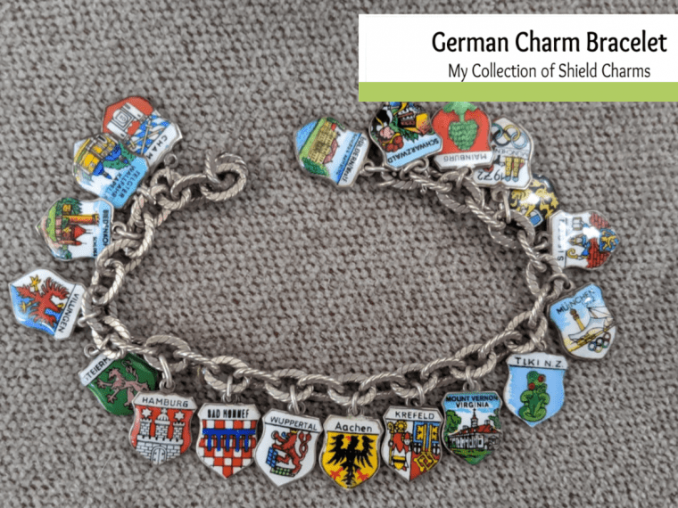German Charm Bracelet My Collection of Shield Charms A German Girl