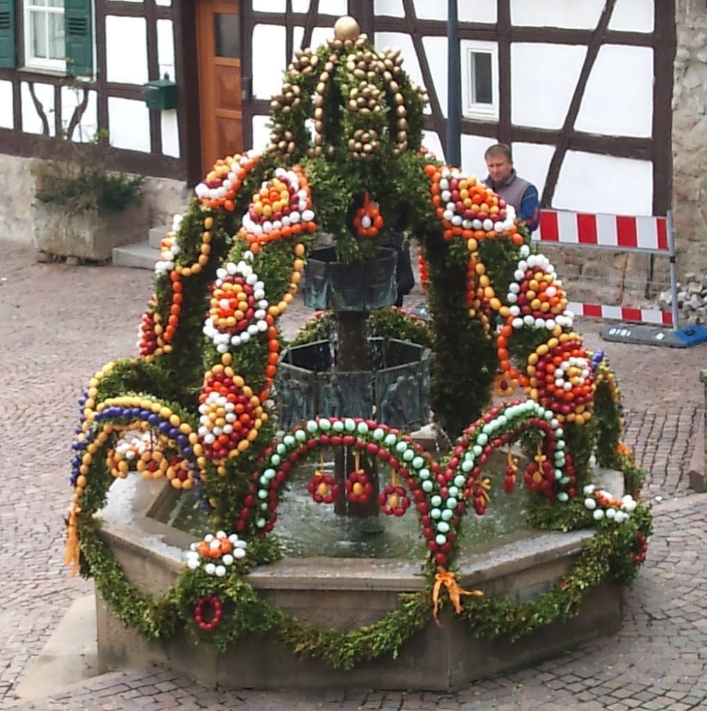 easter fountain germany