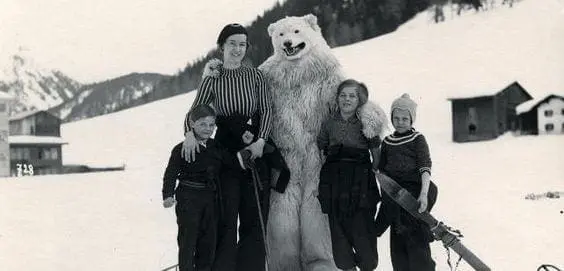 polar bear costume photo germany