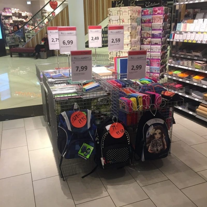 Shopping for German School Supplies in Germany