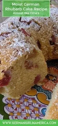 moist rhubarb cake recipe