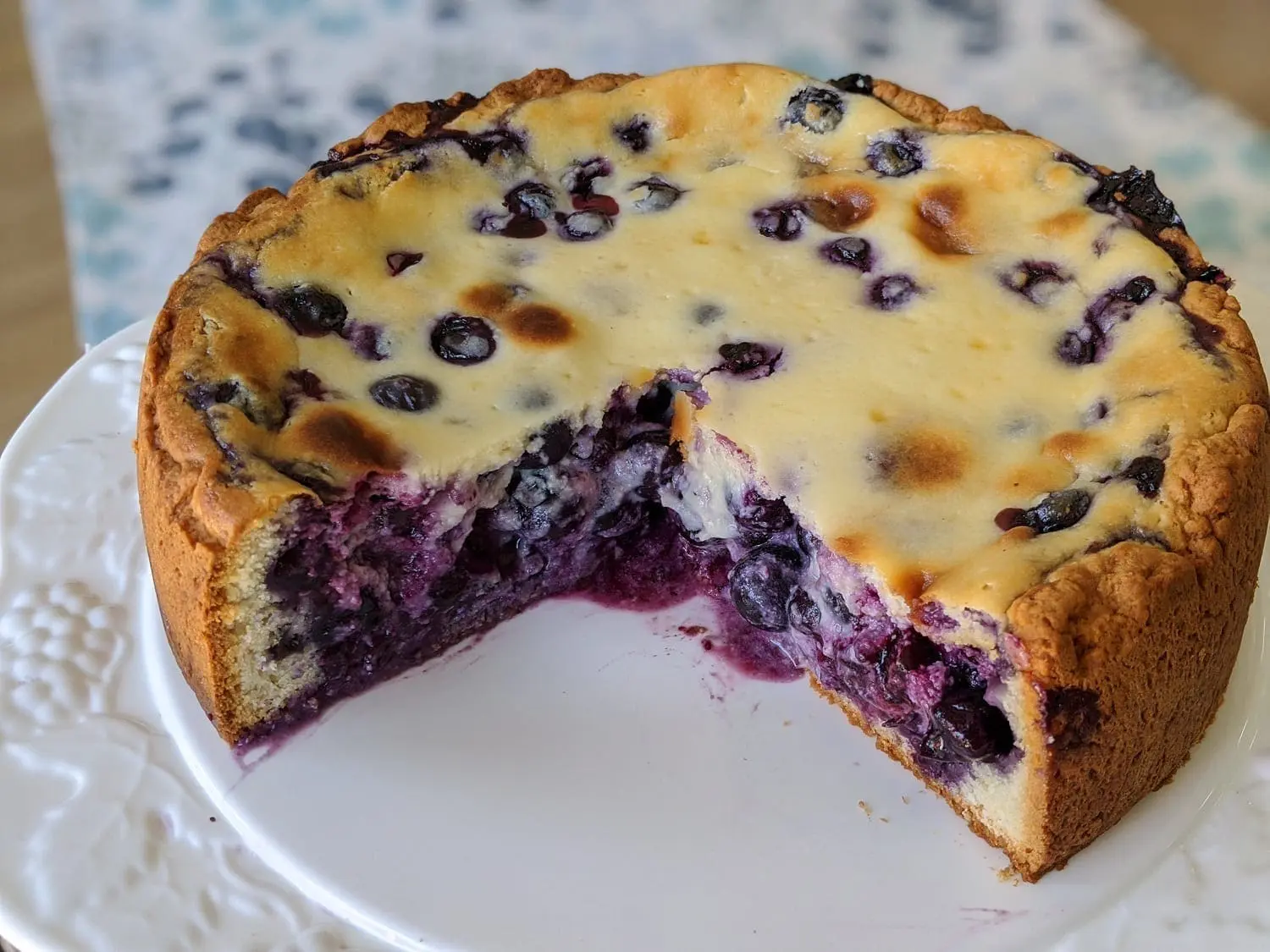 Blueberry Cream Cheese Coffee Cake - Easy Recipe - Chenée Today