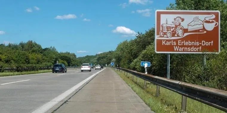 Brown Signs on the Autobahn- Notable sights in Germany