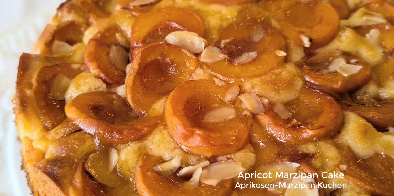 Apricot Marzipan Cake Recipe- Aprikosen Marzipan Kuchen | A German Girl ...