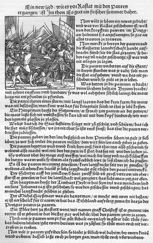 German peasant revolt