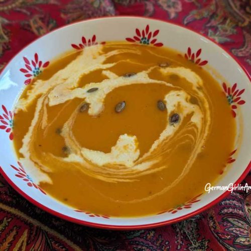 Kürbissuppe German pumpkin soup