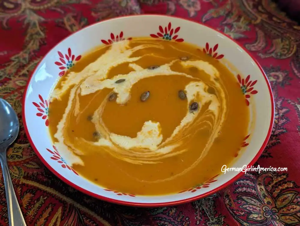 Kürbissuppe German pumpkin soup