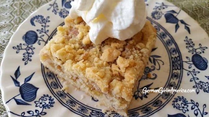 recipe for apple streusel cake