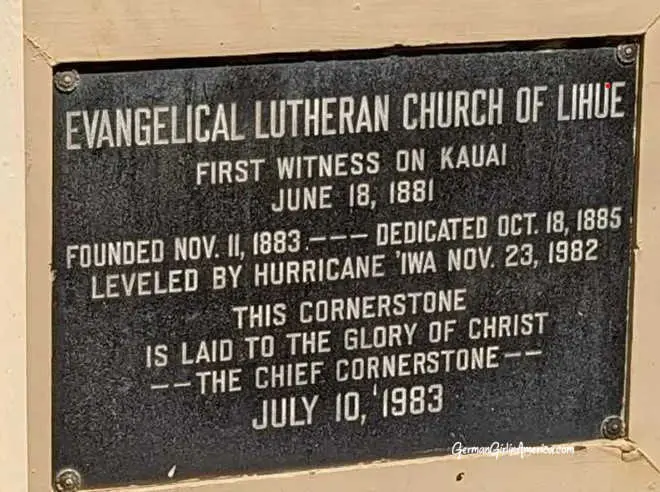german church on kauai