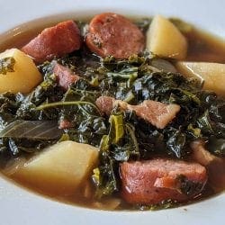 Grünkohlsuppe from an American Kitchen- Denglish Kale Soup-image