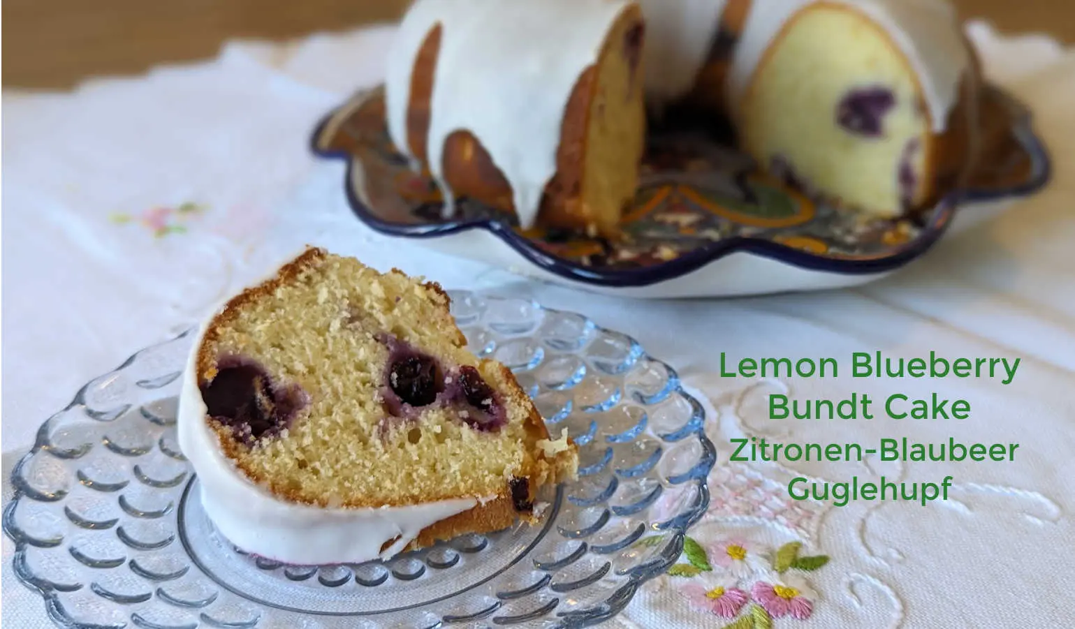 Lemon Blueberry Bundt Cake – Zitronen Blaubeer Guglehupf