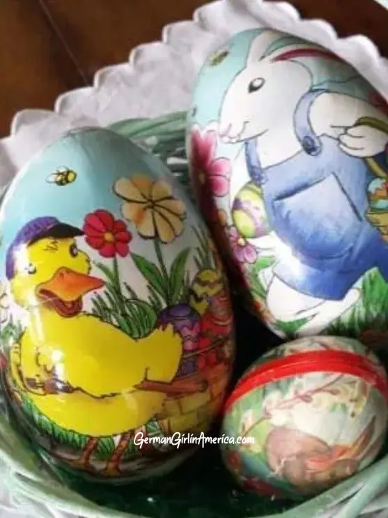 German Paper mache easter egg