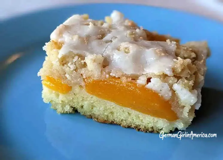 german peach cake