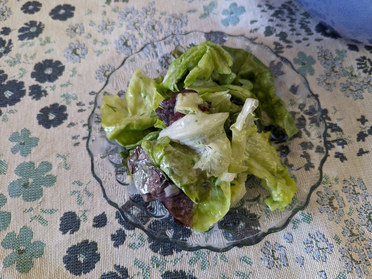 Oma's Simple Salad with Creamy German Salad Dressing